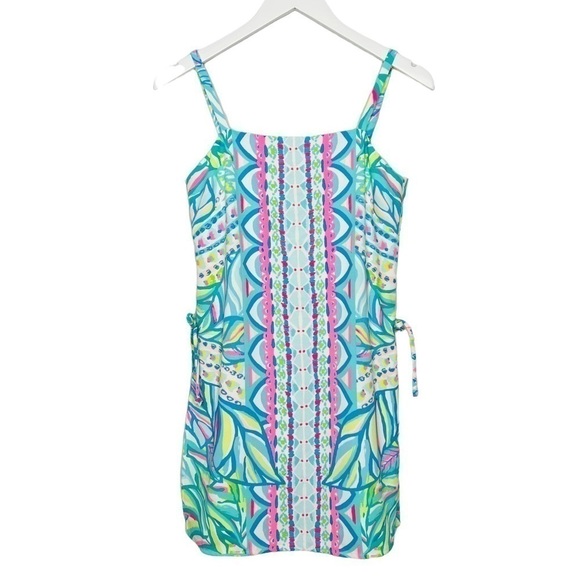 Lilly Pulitzer Sahar Romper Multi Maraca My World Engineered Knit Size 0 NWT - Picture 6 of 12